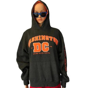 Washington DC Women Cozy Hoodie Sweatshirt size L